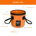 QIIBURR Car Storage for Car Wash Bucket Collapsible Fishing Bucket