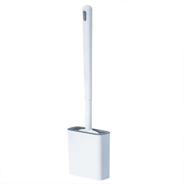 Cepillo de inodoro, escoba de inodoro con soporte de ventilación de secado rápido, escoba de inodoro con cepillo de silicona, para limpieza profunda, inodoro de baño Shuxiu Wang 9024719157009