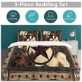 thumbnail image 2 of Western Texas Star Vintage Style Stars On Wood Panel Print Rustic Set Duvet Cover Bedding Set Duvet Cover Polyester Quilt Cover for Full Size, 2 of 6
