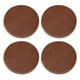 thumbnail image 2 of Juego de 4 protectores antideslizantes para ruedas de muebles Marrón claro, 2 of 9