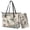 Boho Mandala Floral Dragonfly, variant on TSOVTHRID Hummingbird Cherry Blossom Print Tote Bag with Purse Lightweight Leather Handbag and Wallet Set for Women Waterproof Totes Top Handle Handbag with Matching Purse,