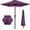 Amethyst Purple, variant on Rose Quartz 10 foot wooden pole outdoor courtyard center pillar sunshade umbrella, hand-operated switch, one key tilt, swimming pool, rain proof, sun protection, sunshade, booth, large umbrella