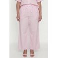 thumbnail image 3 of Women's Plus Size Striped Poplin Drawstring Waist Pants, 3 of 4