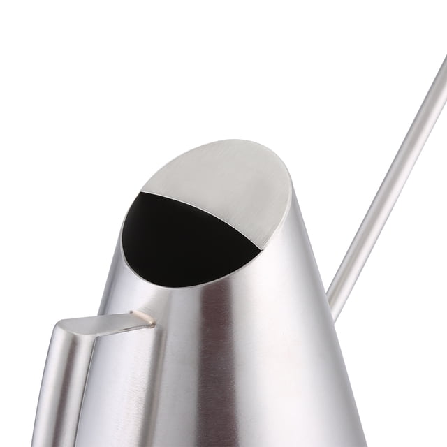 Stainless Steel Watering Can Modern Style Watering Pot 900ml with Long Mouth Brushed Garden Planting for Home Garden Plant LYUMO familiar