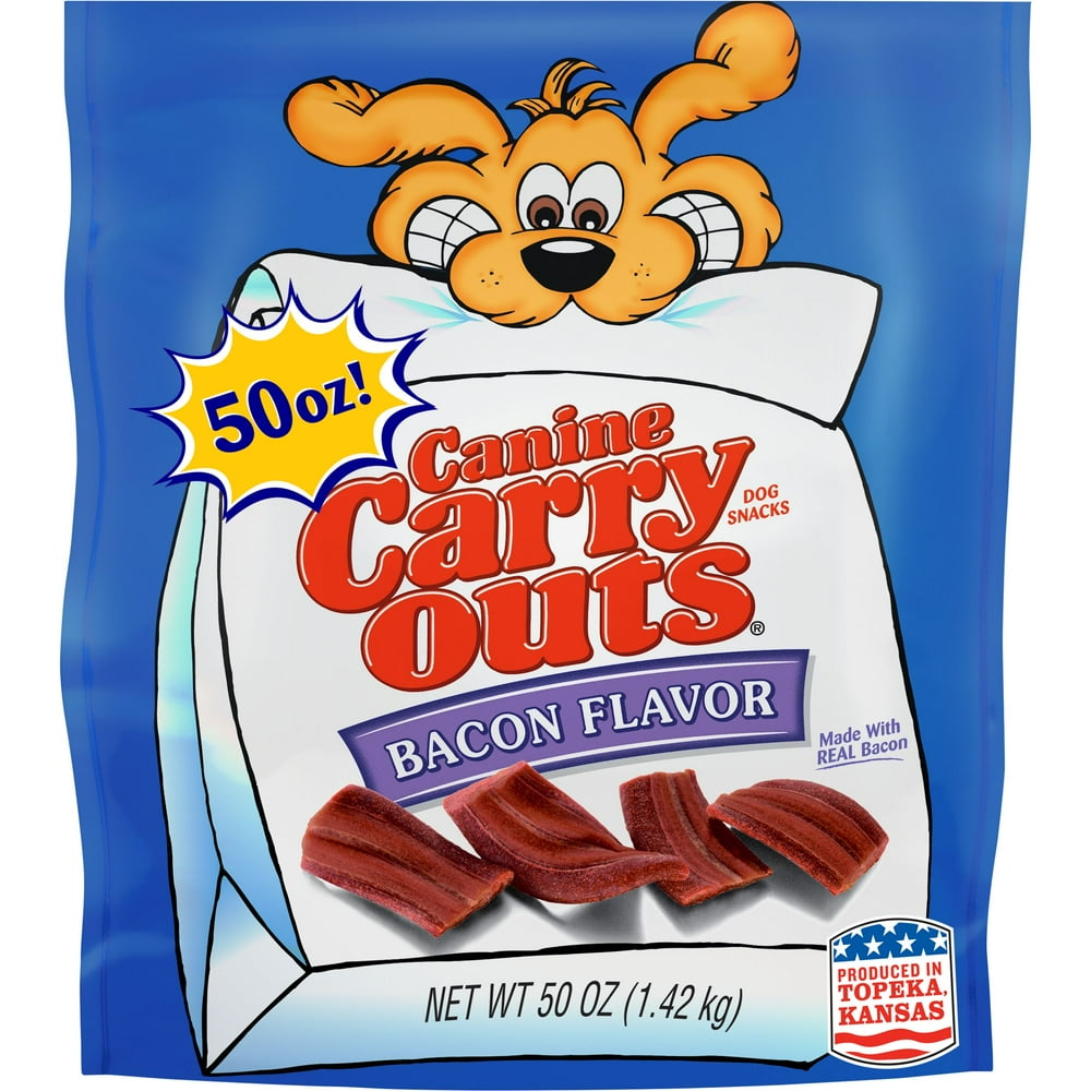 Canine Carry Outs Bacon Flavor Dog Snacks, 50Ounce
