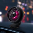 thumbnail image 4 of Scienceny Mini ventilador eléctrico de ventilación de aire para coche con luz LED de colores, ventiladores de refrigeración ajustables silenciosos Paneles de instrumentos para automóviles Negro Scienceny VI015740-01B, 4 of 6
