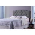 thumbnail image 1 of Baxton Studio Rita Modern and Contemporary Full Size Black Faux Leather Upholstered Button-tufted Scalloped Headboard, 1 of 2