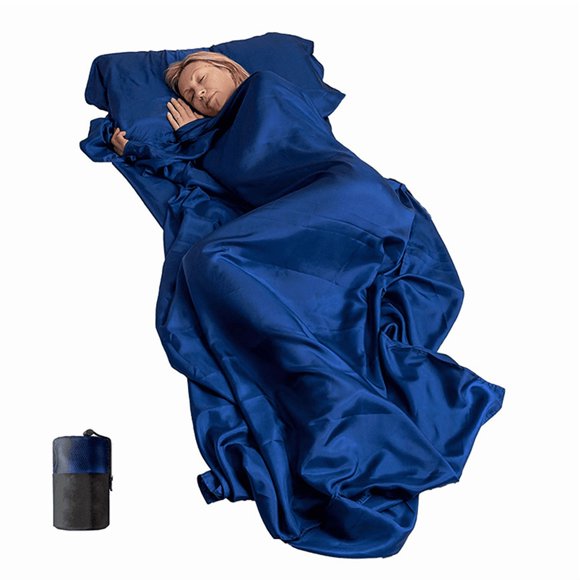 4X Microfiber Sleeping Bag Liner Travel Bed Sack Lightweight Sleep Bag Liners 36X87 Inch