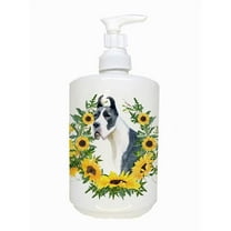 Carolines Treasures CK2835SOAP Harlequin Great Dane Ceramic Soap Dispenser