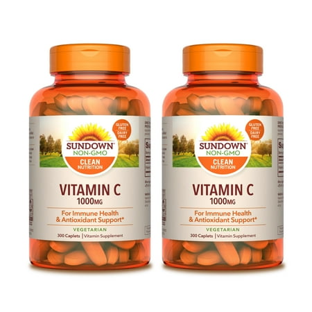 UPC 030768025052 product image for Sundown Vitamin C 1000mg for Immune Support and Antioxidant Health  300 Caplets  | upcitemdb.com