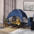 thumbnail image 2 of PawHut Elevated Cooling Pet Bed with Canopy for XL Sized Dogs, Dark Blue, 2 of 10