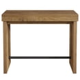 thumbnail image 2 of Choco Moon Bar Table, 41.3" Counter Height Pub, Rectangular High Table, Narrow Space, Drink Table, Wood Table, Easy to Assemble, Rustic Brown, 2 of 4