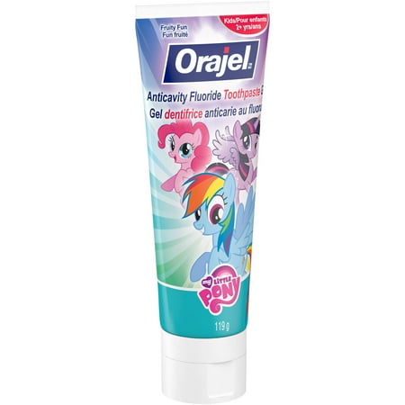Orajel My Little Pony Anticavity Fluoride Toothpaste, Fruity Fun, 4.2 Oz