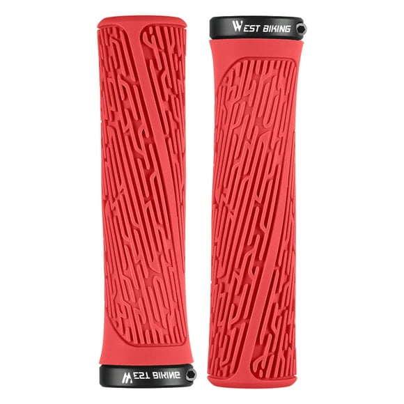 EGNMCR Bike Accessories Bicycle Non-Slip Rubber Grips Cover Mountain Bike Lock Grips Cover Bicycle handlebar