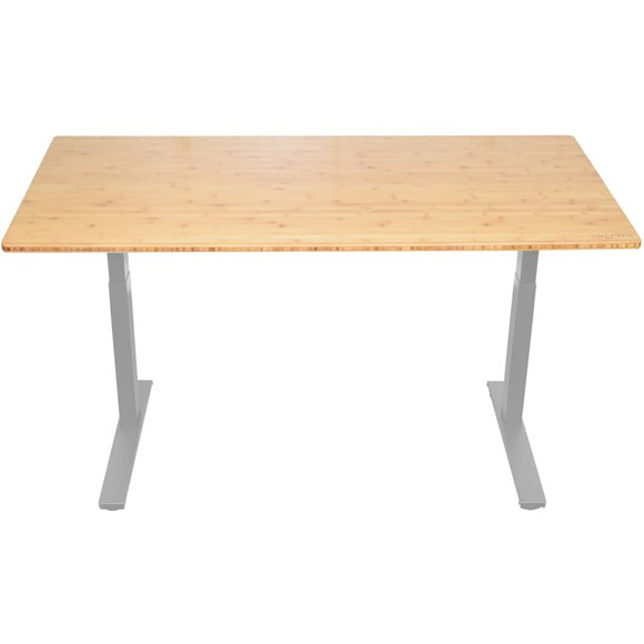 Uncaged Ergonomics Rise Up Electric Adjustable Height Standing Desk (Bamboo Top/Grey Frame)