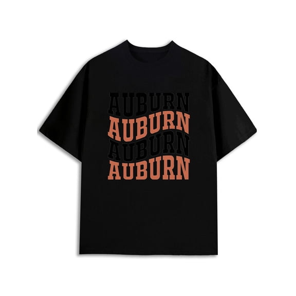 Greenink Auburn Stack Tee Men's t shirts black graphic 2026 Everyday and weekend wear Perfect for exercise Classic Unisex Shirt Graphic Tee tshirts