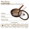 thumbnail image 3 of CAROTE 36-Piece Ceramic Cookware Set ,Detachable Nonstick Pots and Pans Setwith Lids, Induction Compatible, Chocolate, 3 of 10