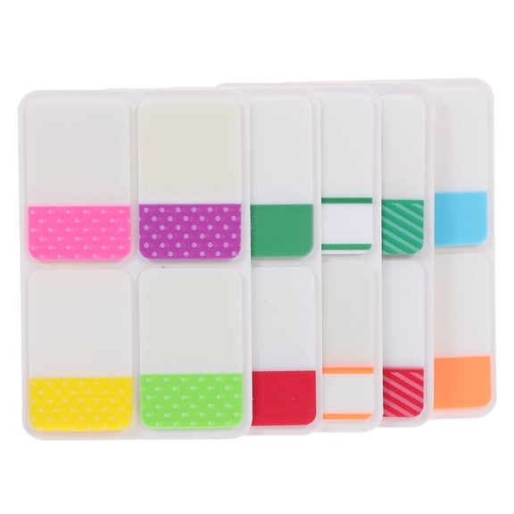 TEHAUX 400Pcs Waterproof Writable Sticky Page Markers for Annotation and File Organization