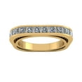 thumbnail image 2 of Natural 3.00Ct Princess Cut Diamond Euro Style Square Ladies Eternity Band New FG VS1, 2 of 3