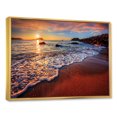 thumbnail image 2 of Designart Stunning Ocean Beach at Sunset FLOAT FRAME WALL ART, 2 of 3