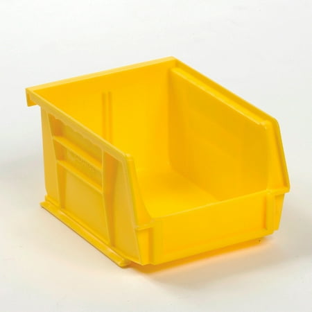 Plastic Stacking Bin 4-1/8 x 5-3/8 x 3 Yellow Lot of 24