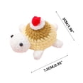 thumbnail image 3 of YOHAVEN Mini Crochet Turtle Figurine 2.7" Yarn Plush Doll Handmade Ornament for Birthday Gift Desk Shelf Decoration Turtle Lovers Collectible Home Decor, 3 of 5