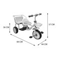 thumbnail image 3 of Triciclo Asiento Doble AEIOU Azul, 3 of 3