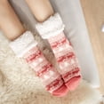 thumbnail image 7 of NMMUED Christmas Slipper Socks Fuzzy Socks Christmas Grippy Socks Xmas Socks Non Slip Socks for Women Fluffy Christmas Socks Fuzzy Socks for Women Pink One Size, 7 of 7