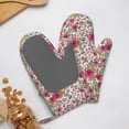 thumbnail image 4 of Gaeub Rose Mix Leopard 4 Print Oven Mitts and Potholders BBQ Gloves,Oven Mitts with Silicone, Non-Slip Cooking Gloves for Cooking Baking Grilling (2 Count), 4 of 6