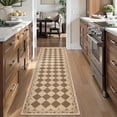 thumbnail image 5 of Ivalue 2x10ft Runner Rug for Hallway Non-Slip Washable Kitchen Rug Jute Woven Checkered Carpet Runners for Hallway Entryway Laundry Bedroom, 5 of 8