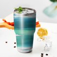 thumbnail image 3 of 30oz Green and Grey Abstract Art Artwork Tumblers Stainless Steel Tumbler with Lid and Straw,Vacuum Insulated Double Wall Travel Tumbler Cups Mug with Cleaning Brush for Coffee,Tea, 3 of 7
