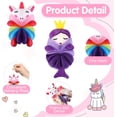 thumbnail image 3 of 2 Pcs Bath Loofahs Kids Toddler Body Loofahs Cute Cartoon Kids Loofah Kid Bath Sponges Loofah Bath Pouf Body Scrubber Mesh Loofah Sponges for Children Shower Washing Exfoliating (Unicorn, Princess), 3 of 5
