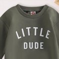 thumbnail image 5 of Toddler Baby Boy Outfits Fall Winter Clothes Letter Print Long Sleeve Sweatshirts Pants Sets 6 12 18 24 Months 2T 3T 4T Toddler Boys Winter Clothes,6-12 Months,AG, 5 of 5