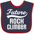 thumbnail image 3 of Inktastic Future Rock Climber Childs Climbing Boys or Girls Baby Bib, 3 of 4