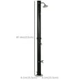 thumbnail image 3 of Outsunny 7.3FT 5.3 Gallon Solar Heated Shower w/ Foot Shower Temp Display, 3 of 10
