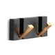 thumbnail image 1 of Ganchos Sin taladro Montado en pared Rack Rack Noxino Chaquetas Organizador Aluminio Antideslizante Sin resbalón Soporte de colgante Sala de estar Negro Oro 2 Ganchos Methold HA010064-02B, 1 of 6