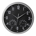 thumbnail image 5 of Reloj colgante de pared de forma forma forma forma con pantalla de temperatura y humedad Estilo03 BLESIY Reloj de pared de temperatura colgante, 5 of 5
