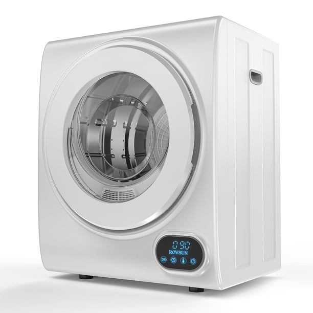 Secadora de ropa ROVSUN portátil de 1,5 pies cúbicos, 850 W, 110 V, acero inoxidable