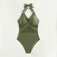 thumbnail image 4 of Youyipin One Piece Swimsuit Women Tummy Control V Neck Cutout High Waisted Bathing Suit Sexy Halter Swimwear Swim Suits For Women 2025, 4 of 8