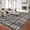 Brown Green, variant on Modern Runner Rug 2x6 Hallway Runner Rug Washable Rugs Non Slip Non-Shedding Plaid Rugs Low Pile Distressed Floor Cover Foldable Soft Runners for Entryway Bedroom Kitchen Laundry Blue Beige