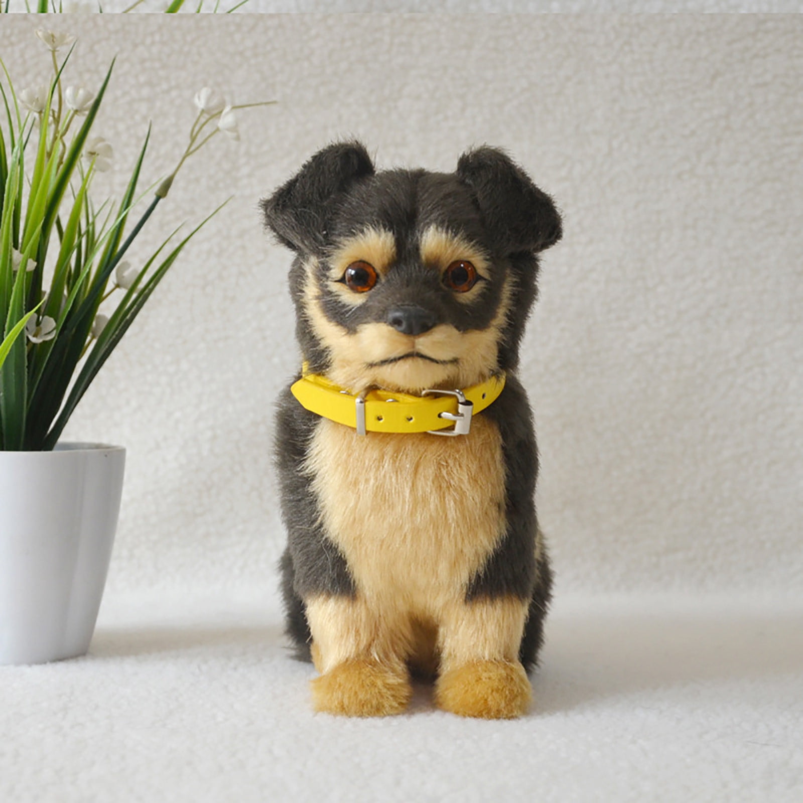 Interactive Simulation Dog-Realistic Puppy Electronic Toy Dog with Barking- Robotic Pet Toy Present Gift for Toddler Girls Boys