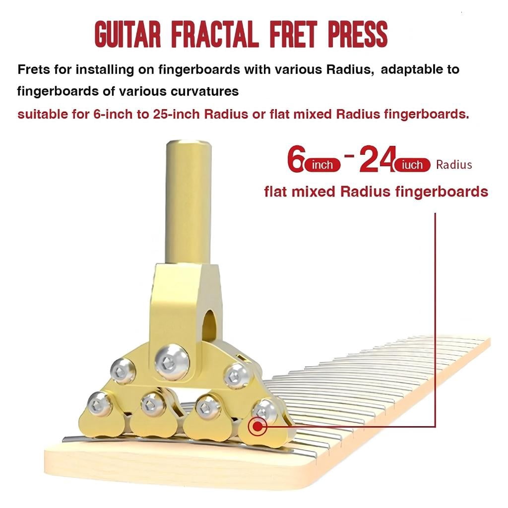 CEORPER Guitar Thread Installation Pressure Head Guitar Fractals Pusher Repair Tools