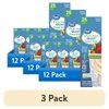 (3 pack) Great Value Clear Reclosable Double Zipper Quart Bags, Made with Bio-Based Materials, 25 Count