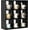 Black, variant on 9 Grid Vintage Coffee Mug Display Rack, 16inch Wall Mounted Wooden Curio Shadow Box Shelf, Cup Floating Shelves Display and Organizer (Black)
