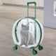 thumbnail image 3 of Maleta con ruedas pa mascotas, caja de burbujas pa gatos y perros, cápsula transpente ligera con rueda silenciosa, bolsa de transporte , rayas Sunnimix Caja de la carretilla, 3 of 8