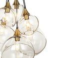 thumbnail image 2 of Gild Design House Kiran Mid-Century Glass and Metal Chandelier in Gold, 2 of 5