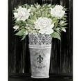 thumbnail image 3 of Jacobs, Cindy 15x18 Black Modern Framed Museum Art Print Titled - Punched Tin Floral III, 3 of 5