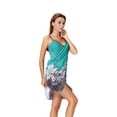 thumbnail image 3 of Mascarry Women Bathing Suit Bikini Swimwear Cover Up Summer Beach Dress Sarong Wrap Pareo, 3 of 8