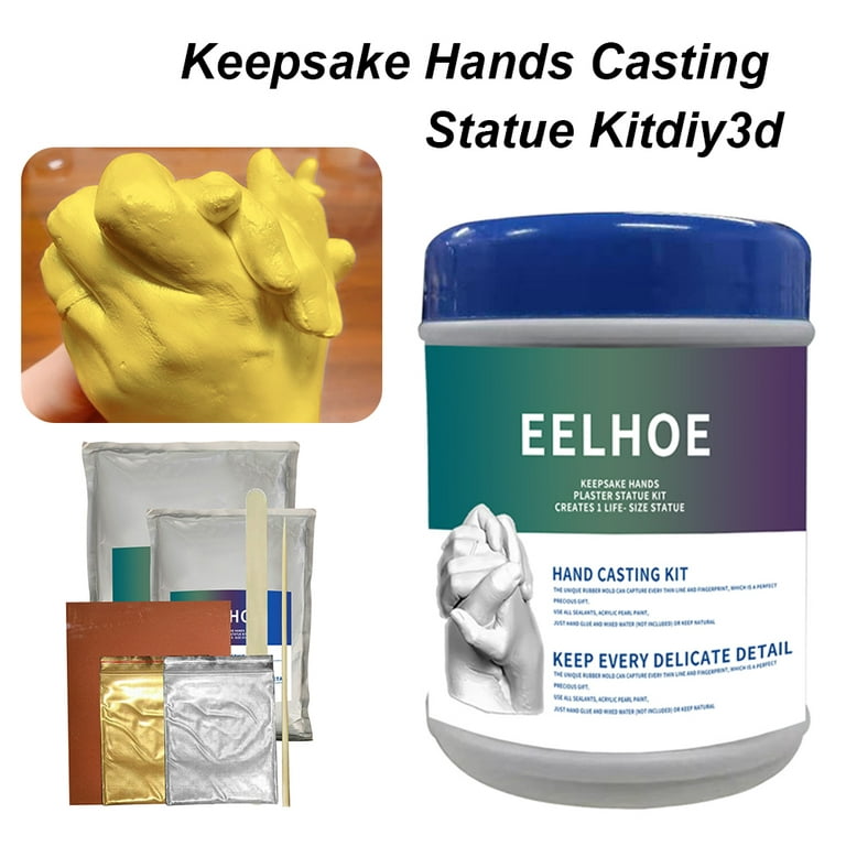 Relax Love Hand Casting Kit Plaster Hand Mold Kit DIY Gift for Couples,Wedding, Anniversary, Family & Kids, Kids Unisex, Size: A Suit