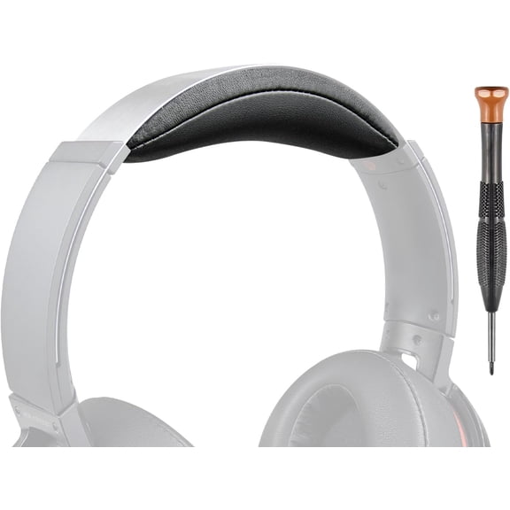 SOULWIT Headband Cover Kit for Sony MDR-XB950/XB950N1/XB950AP/XB950BT/XB950B1/XB950H Headphones, Replacement Headstrap Pad Repair Part - Black